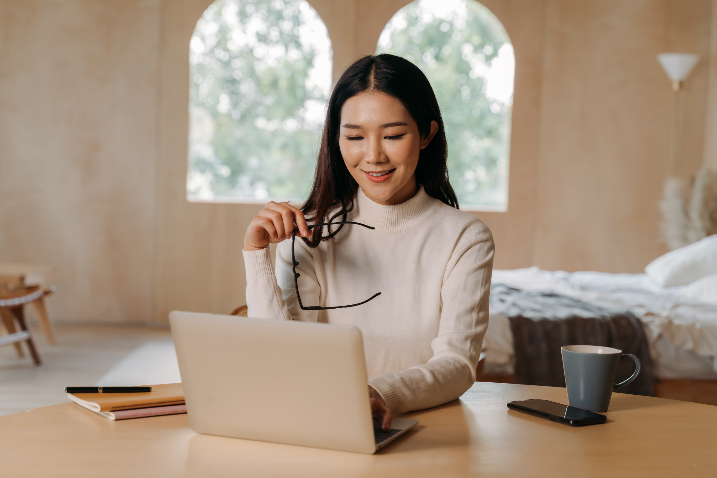 Woman Working from Home 